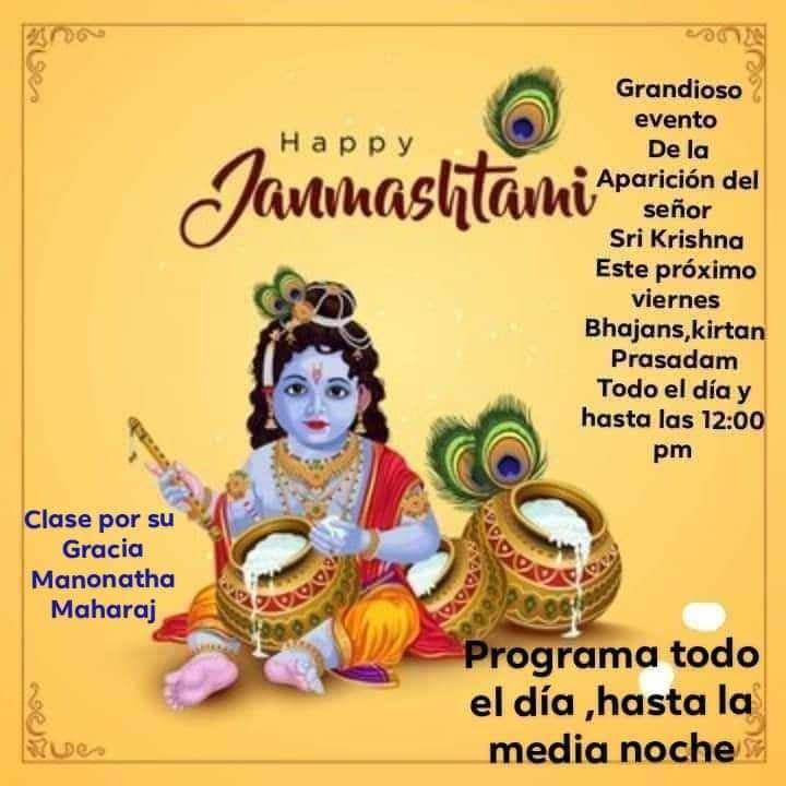 Janmastami a Santo Domingo: 19 Viernes 2022