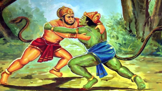 The Battle Between Sugriva and Bali - The Ramayana, in English