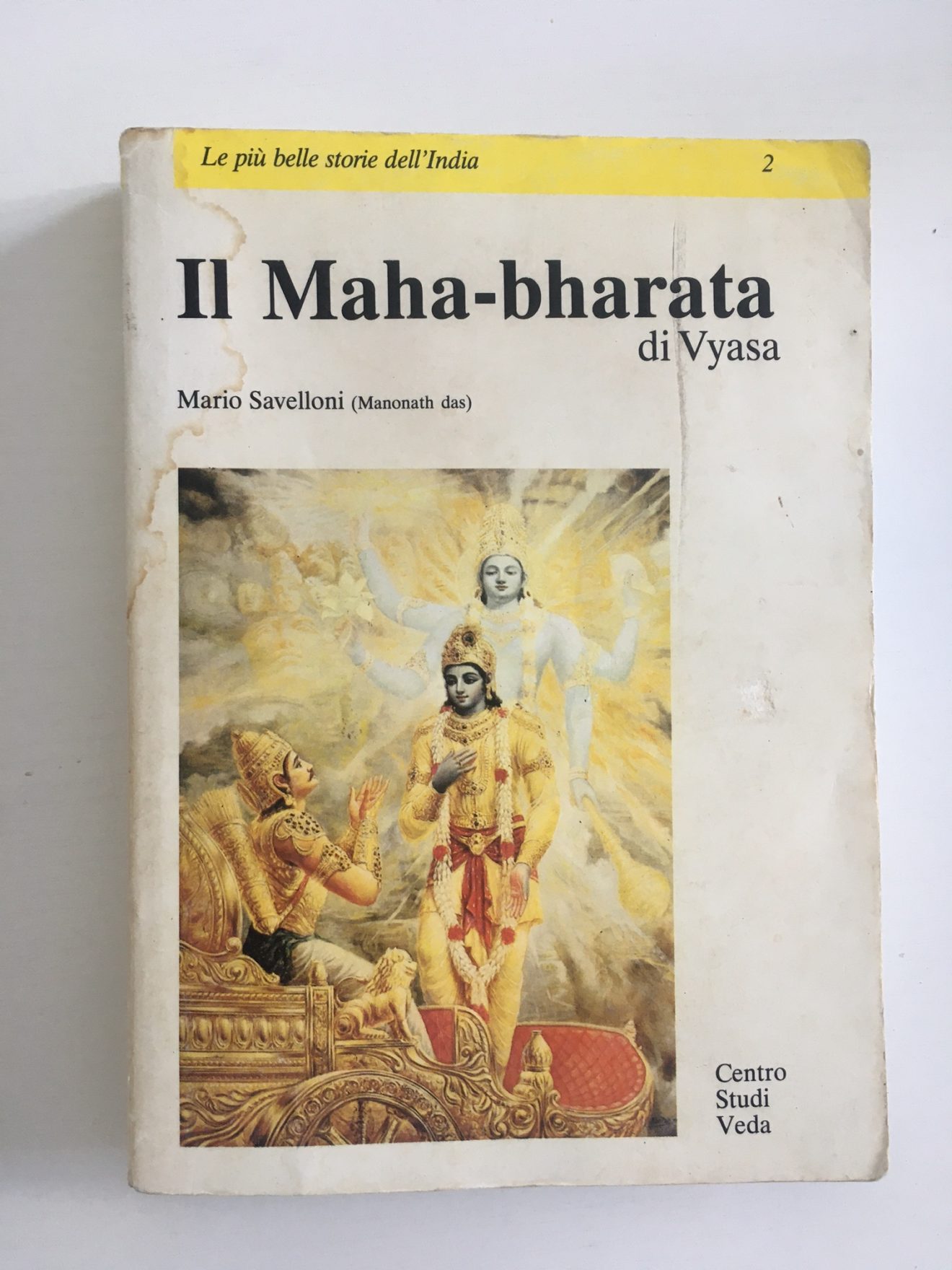 Copertina del Maha-bharata in Italiano originale, 1992