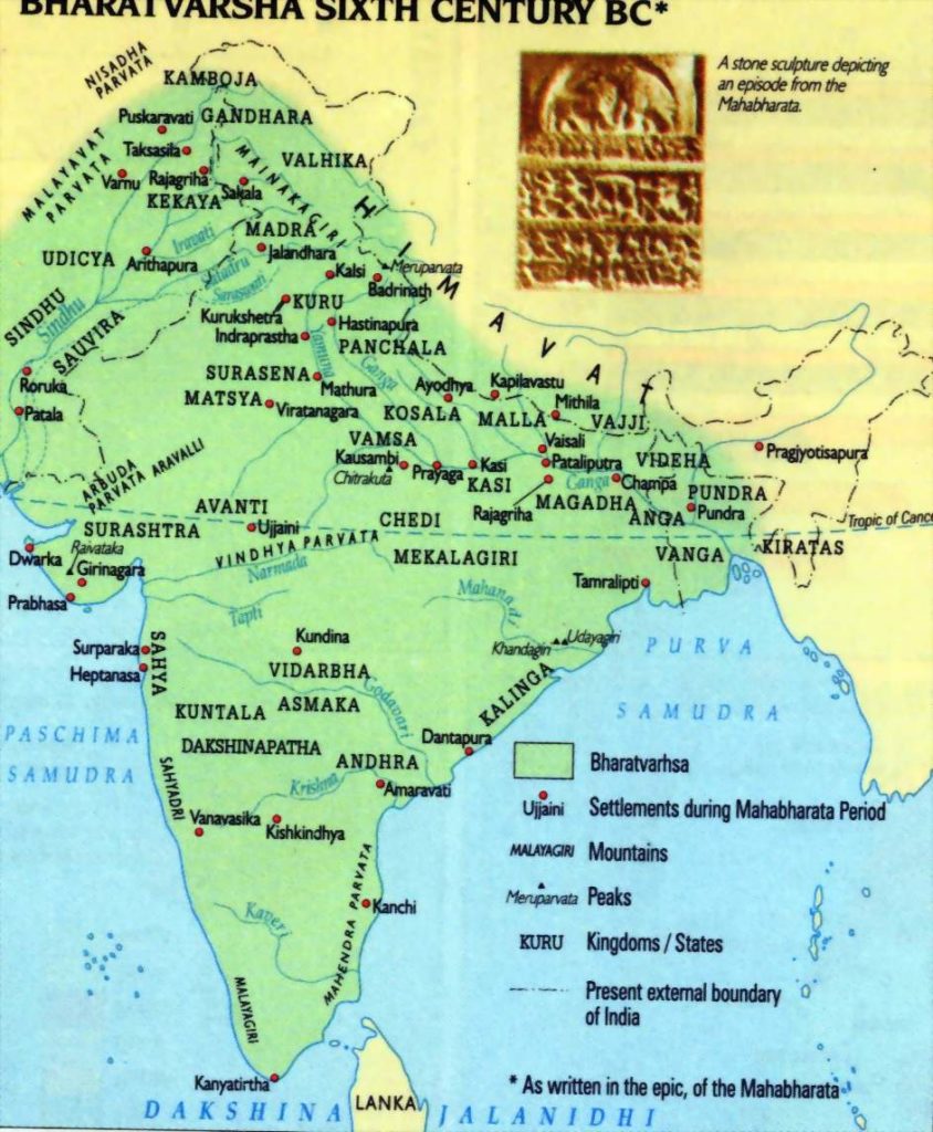 Maps of ancient India Vedic Library by