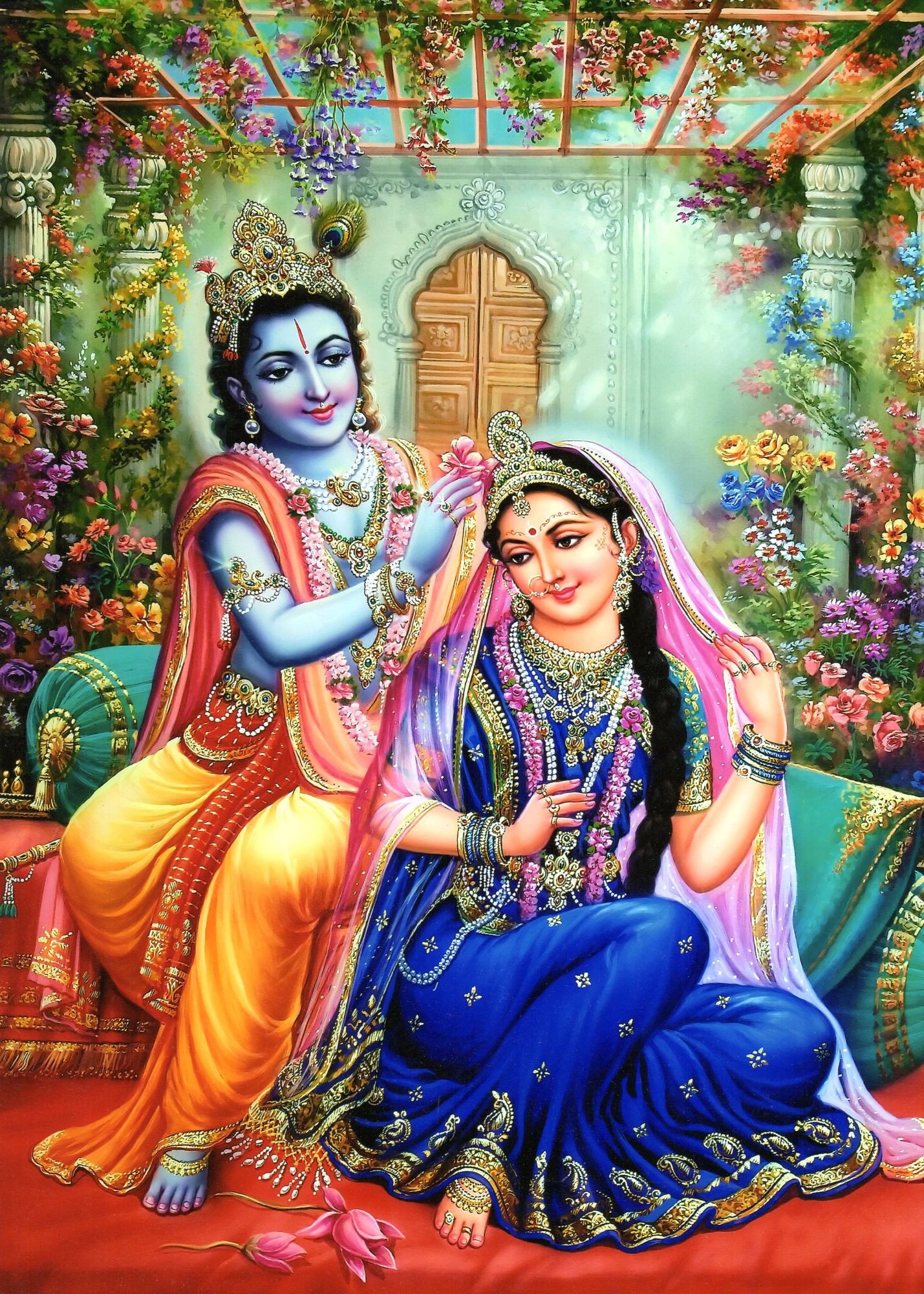 Purva-raga and the first meeting of Radha Krishna in Sanket - Vedic ...