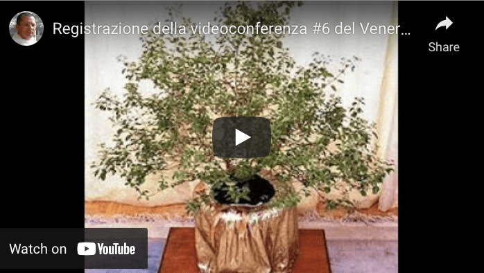 Registrazione della videoconferenza #6 del Venerdì 10 Dicembre 2021, in Italiano