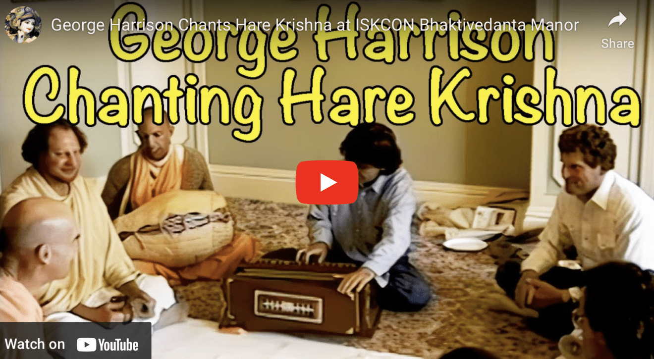 George Harrison Chants Hare Krishna at ISKCON Bhaktivedanta Manor